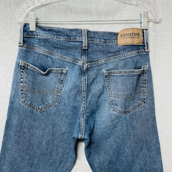 Levi’s Signature S61 relaxed Straight leg Jeans Men’s 30x32  Wash Denim Very Goo - Picture 2 of 7